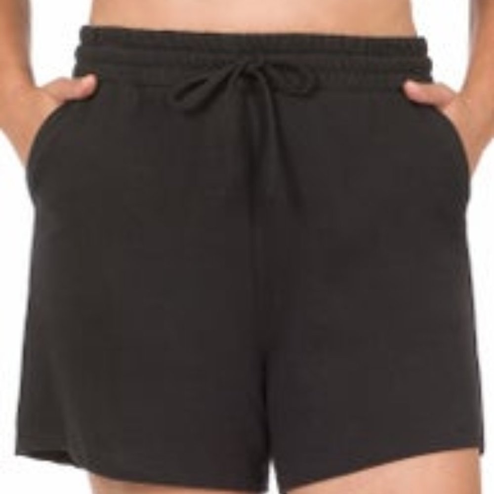 Black Drawstring Shorts